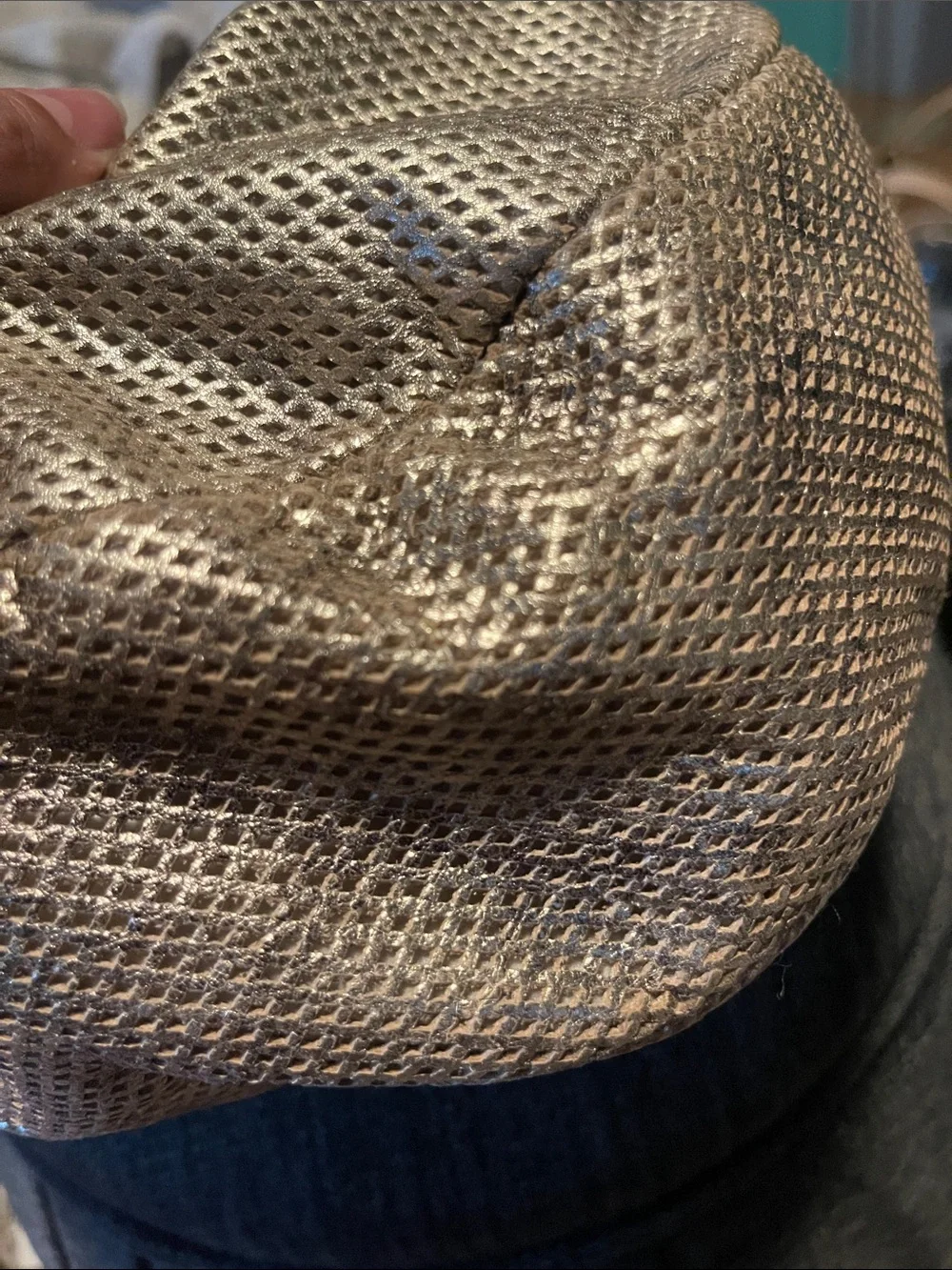 Jimmy Choo Metallic Gold Hobo Sky bag with bangle